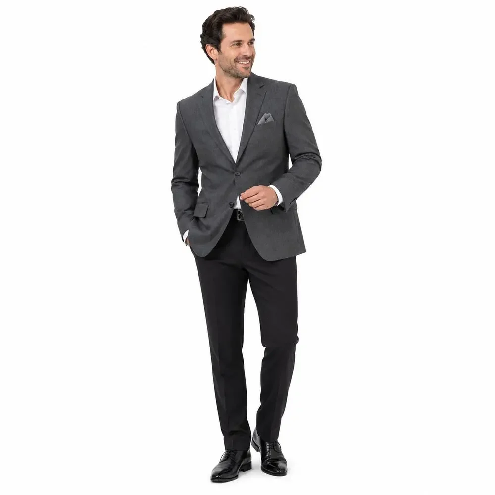 Lauren Ralph Lauren Mens Blazer Sz 42R Gray Wool Blend Ultraflex Stretch Jacket
